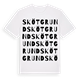 Skötgrund ordlek t-shirt