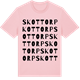 Pink Cotton t-shirt med Skottorp ordlek t-shirt