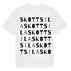 Skottsila ordlek t-shirt – ekologisk bomull t-shirt från Pinshirt