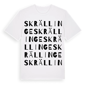 Skrällinge ordlek t-shirt – ekologisk bomull t-shirt från Pinshirt