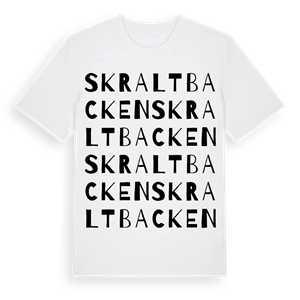 Skraltbacken ordlek t-shirt – ekologisk bomull t-shirt från Pinshirt