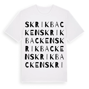 Skrikbacken ordlek t-shirt – ekologisk bomull t-shirt från Pinshirt