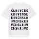 White t-shirt med Skruven ordlek t-shirt