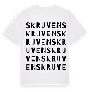 Skruven ordlek t-shirt – ekologisk bomull t-shirt från Pinshirt