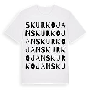 Skurkojan ordlek t-shirt – ekologisk bomull t-shirt från Pinshirt
