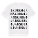 Skurkojan ordlek t-shirt