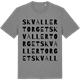 Mid Heather Gray t-shirt med Skvallertorget ordlek t-shirt