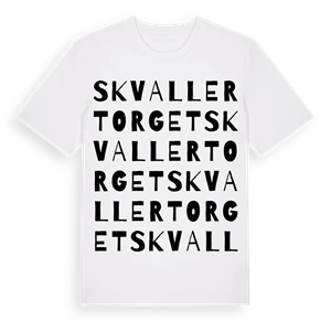 Skvallertorget ordlek t-shirt – ekologisk bomull t-shirt från Pinshirt
