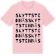 Pink Cotton t-shirt med Skyttstennäs ordlek t-shirt