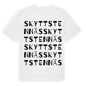 Skyttstennäs ordlek t-shirt – ekologisk bomull t-shirt från Pinshirt