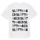 White t-shirt med Slätthagen ordlek t-shirt