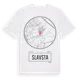 White t-shirt med Slavsta t-shirt