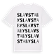 Slavsta by ordlek t-shirt