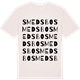 Vintage White t-shirt med Smedsbo ordlek t-shirt