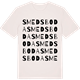 Vintage White t-shirt med Smedsboda ordlek t-shirt