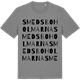 Mid Heather Gray t-shirt med Smedsboholmarna ordlek t-shirt