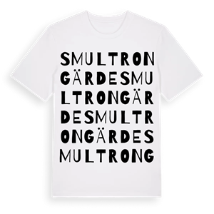 Smultrongärde ordlek t-shirt – ekologisk bomull t-shirt från Pinshirt