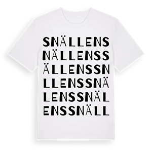 Snällens ordlek t-shirt – ekologisk bomull t-shirt från Pinshirt
