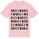Pink Cotton t-shirt med Snebo ordlek t-shirt