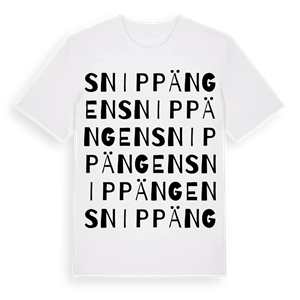 Snippängen ordlek t-shirt – ekologisk bomull t-shirt från Pinshirt