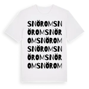 Snörom ordlek t-shirt – ekologisk bomull t-shirt från Pinshirt