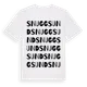 White t-shirt med Snuggsund ordlek t-shirt