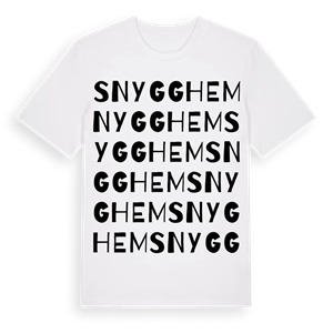 Snygghem ordlek t-shirt – ekologisk bomull t-shirt från Pinshirt