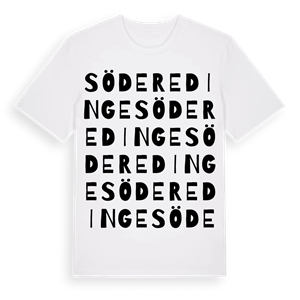 Söder Edinge ordlek t-shirt – ekologisk bomull t-shirt från Pinshirt