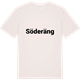 Vintage White t-shirt med Söderäng fetstil t-shirt