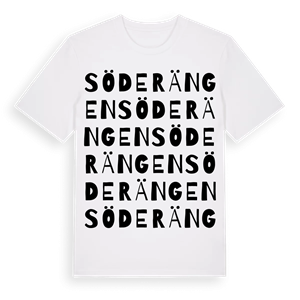 Söderängen ordlek t-shirt – ekologisk bomull t-shirt från Pinshirt