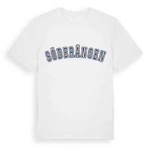 Söderängen college t-shirt – ekologisk bomull t-shirt från Pinshirt