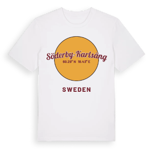 Söderby-Karlsäng cirkel t-shirt – ekologisk bomull t-shirt från Pinshirt
