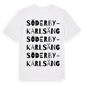 Söderby-Karlsäng ordlek t-shirt – ekologisk bomull t-shirt från Pinshirt