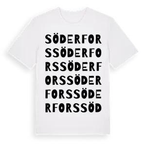 Söderfors ordlek t-shirt – ekologisk bomull t-shirt från Pinshirt