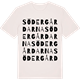 Vintage White t-shirt med Södergårdarna ordlek t-shirt