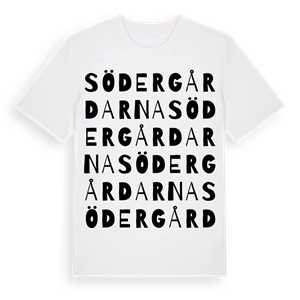 Södergårdarna ordlek t-shirt – ekologisk bomull t-shirt från Pinshirt