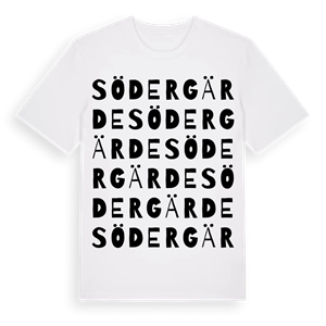 Södergärde ordlek t-shirt – ekologisk bomull t-shirt från Pinshirt