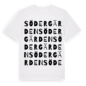 Södergärden ordlek t-shirt – ekologisk bomull t-shirt från Pinshirt