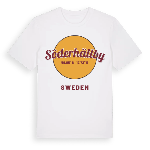 Söderhällby cirkel t-shirt – ekologisk bomull t-shirt från Pinshirt