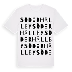 Söderhällby ordlek t-shirt – ekologisk bomull t-shirt från Pinshirt