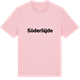 Pink Cotton t-shirt med Söderläjde fetstil t-shirt