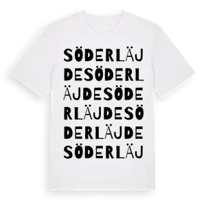 Söderläjde ordlek t-shirt – ekologisk bomull t-shirt från Pinshirt