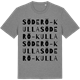 Mid Heather Gray t-shirt med Söderö-Kulla ordlek t-shirt