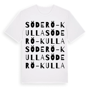 Söderö-Kulla ordlek t-shirt – ekologisk bomull t-shirt från Pinshirt