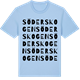 Blue Soul t-shirt med Söderskogen ordlek t-shirt