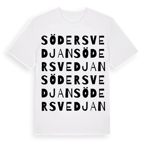 Södersvedjan ordlek t-shirt – ekologisk bomull t-shirt från Pinshirt