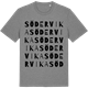 Mid Heather Gray t-shirt med Södervika ordlek t-shirt
