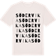 Vintage White t-shirt med Södervika ordlek t-shirt