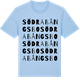 Blue Soul t-shirt med Södra Bångsbo ordlek t-shirt