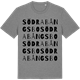 Mid Heather Gray t-shirt med Södra Bångsbo ordlek t-shirt